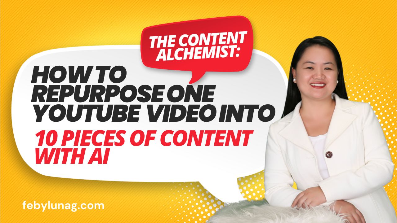 The Content Alchemist: How to Repurpose One YouTube Video into 10 Pieces of Content with AI